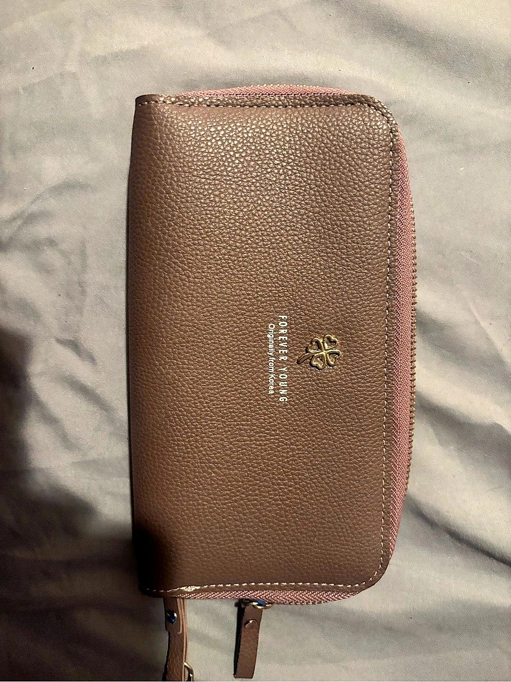PORTFOLIO Zip Around Wristlet Wallet in Brown